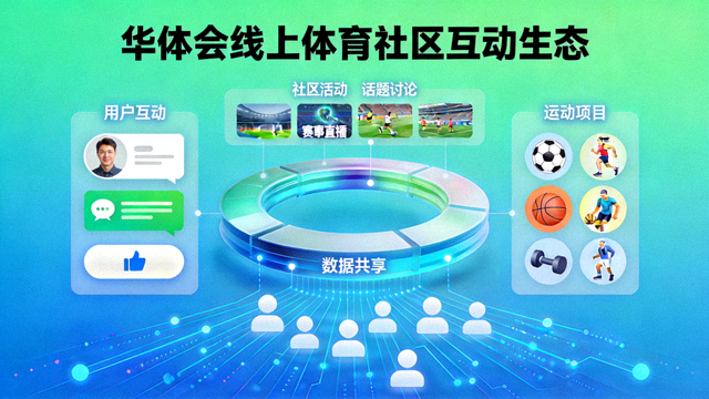 华体会线上体育社区互动生态概念图